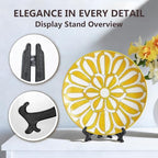 8 Inch Black 6pcs/Set Plastic Easels Plate Display Stands Picture Frame Stand Holder in Black, alternate view 4