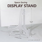 8 Inch Clear Plastic Easels or Stand/Plate Holders to Display Pictures or Other Items at Weddings, Home, alternate view 2