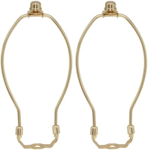 8 Inch Lamp Shade Harp Holder, 2 Pcs, Gold in Gold
