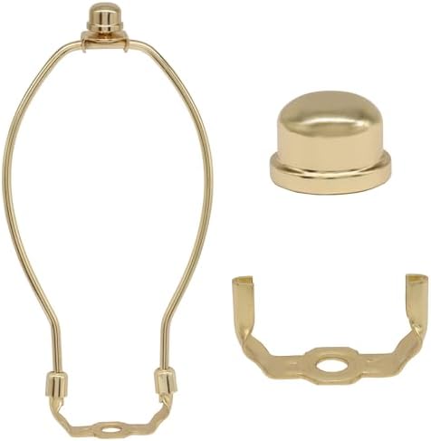 8 Inch Lamp Shade Harp Holder, 2 Pcs, Gold in Gold, alternate view 5