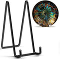 8 Inch Large Plate Stands for Display - Metal Square Wire Plate Holder Display Stand + Picture Stand for Book