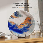 8 Inch Large Plate Stands for Display - Metal Square Wire Plate Holder Display Stand + Picture Stand for Book, alternate view