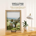8 Inch Large Plate Stands for Display - Metal Square Wire Plate Holder Display Stand + Picture Stand for Book, alternate view