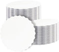 8 Inch White Wave Cake Boards Round 15-Packs Circles Rounds Base Food-Grade Cardboard Wave Cake Plate(Thinner