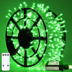 8 Modes 163 FT 500 LED Green Christmas Lights Indoor Outdoor