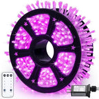 8 Modes 163ft 500 LED Pink Christmas Lights with Remote