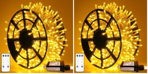8 Modes Classroom Lights, 500 LED Christmas Lights Indoor Outdoor (Pack of 2)