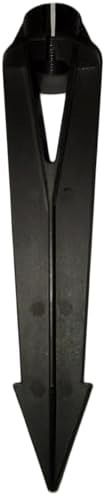 8" Outdoor Light Stake in Black Finish - Support Light Fixture Spikes, Universal Use, Resin Materials, Side