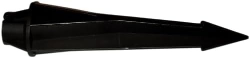 8" Outdoor Light Stake in Black Finish - Support Light Fixture Spikes, Universal Use, Resin Materials, Side, alternate view 3