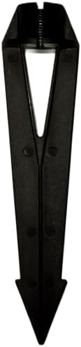 8" Outdoor Light Stake in Black Finish - Support Light Fixture Spikes, Universal Use, Resin Materials, Side, alternate view 5