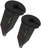 8" Outdoor Light Stake in Black Finish - Support Light Fixture Spikes, Universal Use, Resin Materials, Side