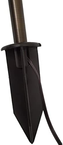 8" Outdoor Light Stake in Black Finish - Support Light Fixture Spikes, Universal Use, Resin Materials, Side, alternate view 4