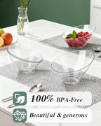 8 Oz Clear Plastic Angled Serving Bowls, 12 Pack in 8oz in Clear, alternate view 4