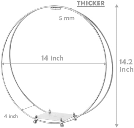 8 Pack 14 Inches Metal Double Floral Hoop Centerpieces with Stand and 38-Yard Paddle Wire Craft Centerpiece, alternate view 4