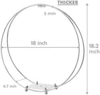 8 Pack 18 Inches Metal Double Floral Hoop Centerpieces with Stand and 38-Yard Paddle Wire Craft Centerpiece, alternate view 4