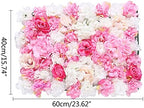 8 Pack Artificial Flower Wall Panels 24" x 16" Flower Wall Panel Wall Backdrop Faux Hydrangea and Rose Flower, alternate view
