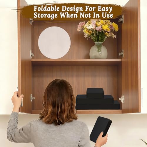 8 Pack Buffet Risers Display Stands, Foldable Food Risers for Buffet Table, Tall Cake Cupcake Stands, Cardboard, alternate