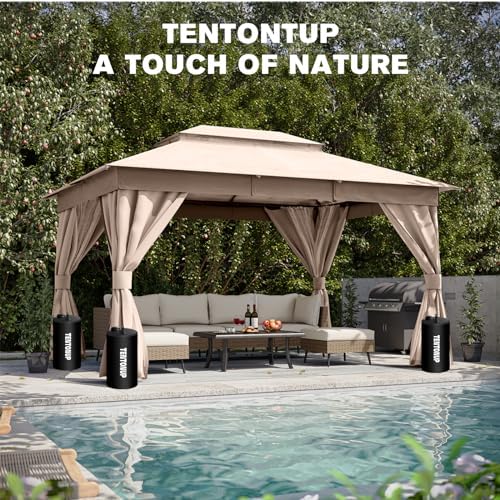 8 Pack Canopy Water Weight Bag, 440 LBS Water Tent Weights Set of 8 Leg Weights for Gazebo, Pop Up Canopy, alternate view 7