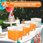 8 Pack Drink Dispenser for Fridge with Spigot, 2 Gallon, alternate view 2