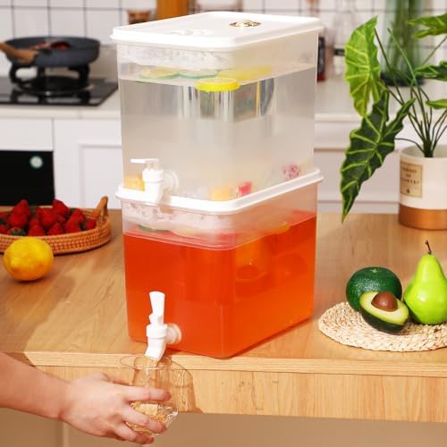 8 Pack Drink Dispenser for Fridge with Spigot, 2 Gallon, alternate view 6