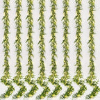 8 Pack Eucalyptus Garland with LED Lights String 48Ft Greenery Garland