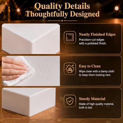 8 Pack, Food Display Stands for Dessert Table in White, alternate view 5
