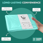 8 Pack Janibell Akord Refill Liners, Compatible with Janibell Akord 280 Slim Model, Adult Diaper Pail Liners, alternate view