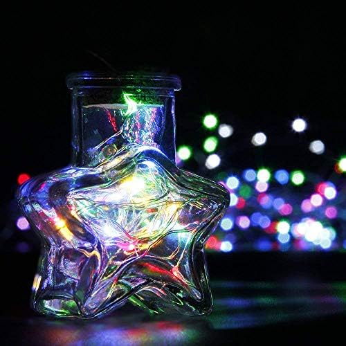 8 Pack LED Fairy Lights Battery Operated 20FT 60 LEDs Silver Wire String Lights Twinkle Lights Starry Fairy, alternate view 3