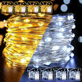 8 Pack LED Fairy Lights Battery Operated 20FT 60 LEDs Silver Wire String Lights Twinkle Lights Starry Fairy