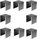8 Pack Metal Black Riser Square Display Stand For Cupcakes, Arts and Crafts (8P-5INCH) in Black