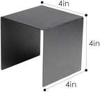8 Pack Metal Black Riser Square Display Stand For Cupcakes, Arts and Crafts (8P-5INCH) in Black, alternate view 2