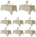 8 Pack Nature Tablecloths 60x102 Inch for 6 Ft Rectangle Tables in 60x102 Inch in Nature