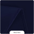 8 Pack Navy Tablecloths 70x120 Inch for 6-8 Ft Rectangle Tables in 70x120 Inch in Navy, alternate view 4
