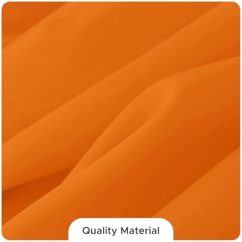 8 Pack Orange Tablecloths 120 Inch Round for 48"-96" Tables in Orange, alternate view 3