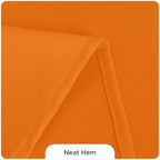 8 Pack Orange Tablecloths 120 Inch Round for 48"-96" Tables in Orange, alternate view 4