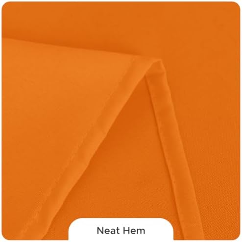 8 Pack Orange Tablecloths 60x102 Inch for 6 Ft Rectangle Tables in 60x102 Inch in Orange, alternate view 4