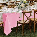 8 Pack Pink Tablecloths 70x120 Inch for 6-8 Ft Rectangle Tables in 70x120 Inch in Pink, alternate view 2