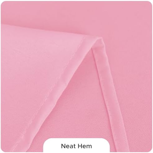 8 Pack Pink Tablecloths 84 Inch Round for 36"-60" Tables in Pink, alternate view 4