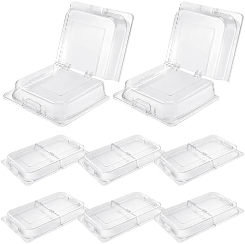 8 Pack Polycarbonate Hinged Dome Cover with Handle