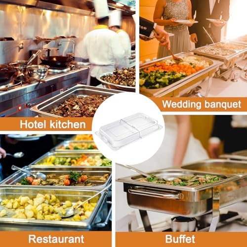 8 Pack Polycarbonate Hinged Dome Cover with Handle, alternate view 6