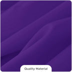 8 Pack Purple Tablecloths 120 Inch Round for 48"-96" Tables in Purple, alternate view 3