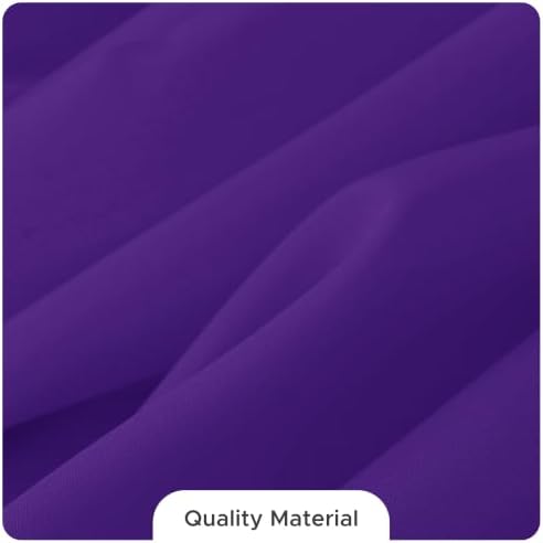 8 Pack Purple Tablecloths 84 Inch Round for 36"-60" Tables in Purple, alternate view 3