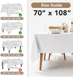 8 Pack Rust Tablecloths 70x108 Inch for 6 Ft Rectangle Tables in 70x108 Inch in Rust, alternate view 4