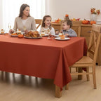 8 Pack Rust Tablecloths 70x120 Inch for 6-8 Ft Rectangle Tables in 70x120 Inch in Rust, alternate view 3