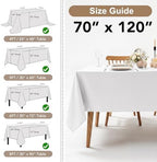 8 Pack Rust Tablecloths 70x120 Inch for 6-8 Ft Rectangle Tables in 70x120 Inch in Rust, alternate view 4