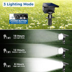 8 Pack Solar Spot Lights Outdoor Waterproof, Landscape Spotlights, alternate view 2