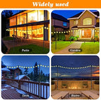 8 Pack String Light Poles,10 Ft Light Poles for Outside String Lights, Outdoor Lights Pole with Fork, Metal, alternate view 3