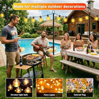 8 Pack String Light Poles,10 FT Metal Poles with Fork for Outdoor String Lights, Outdoor Light Poles with Fork, alternate