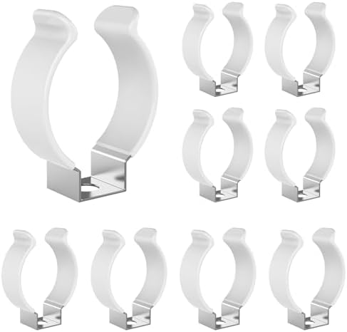 (8-Pack) T8 U Clips Holder Bracket for 8FT LED Light Bulbs, LED Fluorescent Tube Replacement Mounting