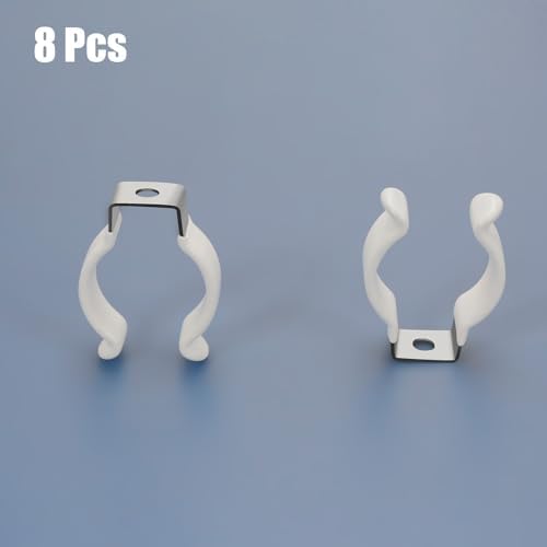 (8-Pack) T8 U Clips Holder Bracket for 8FT LED Light Bulbs, LED Fluorescent Tube Replacement Mounting, alternate view 3